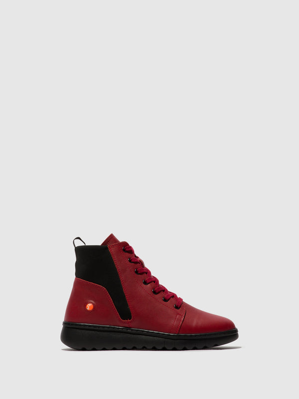 Lace-up Ankle Boots EDIN713SOF RED/BLACK NEOPRENE